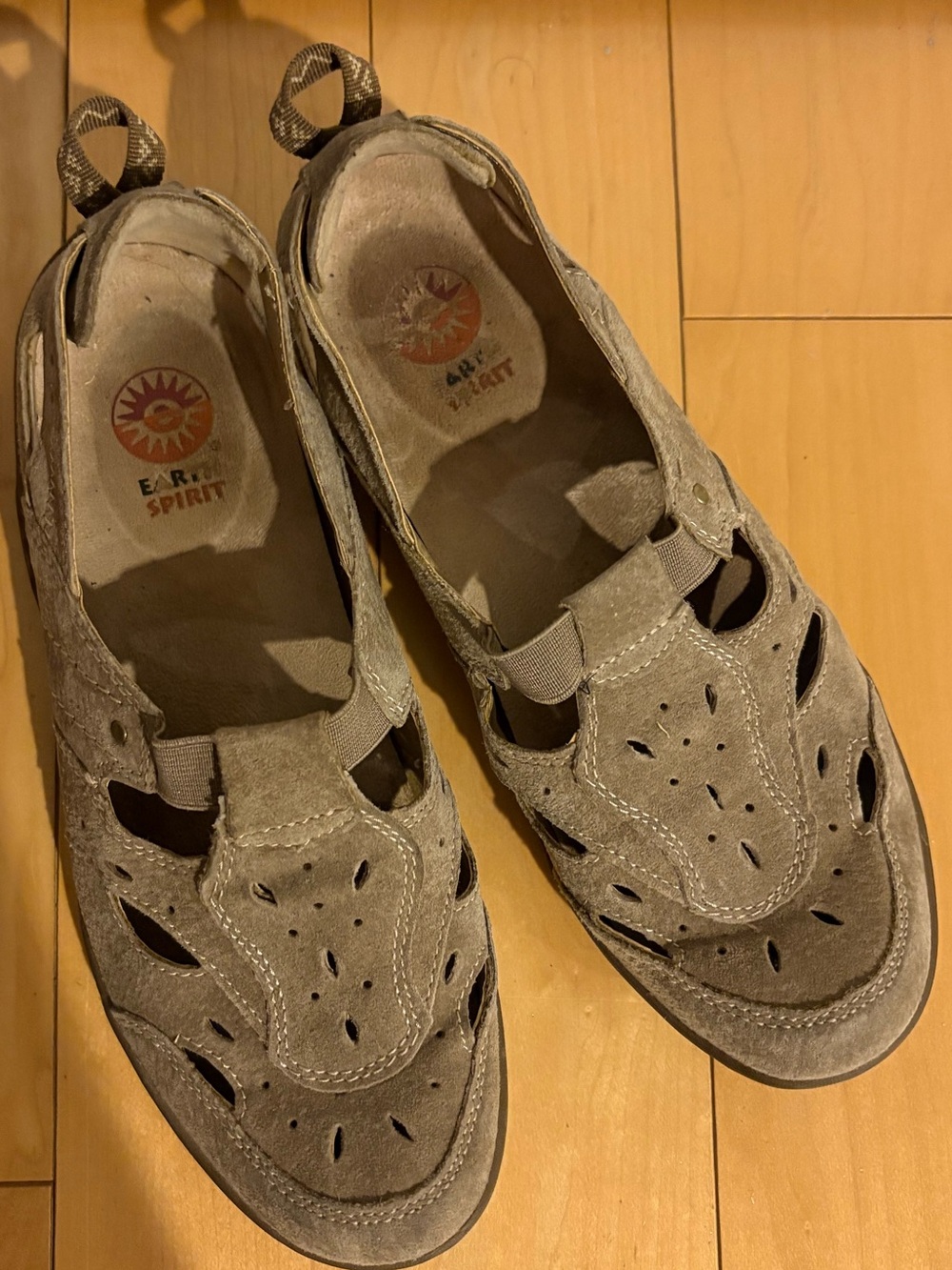 Earth Spirit Leather Cleveland Walking Comfort Shoes Flats size 7 Supportive - Picture 2 of 8